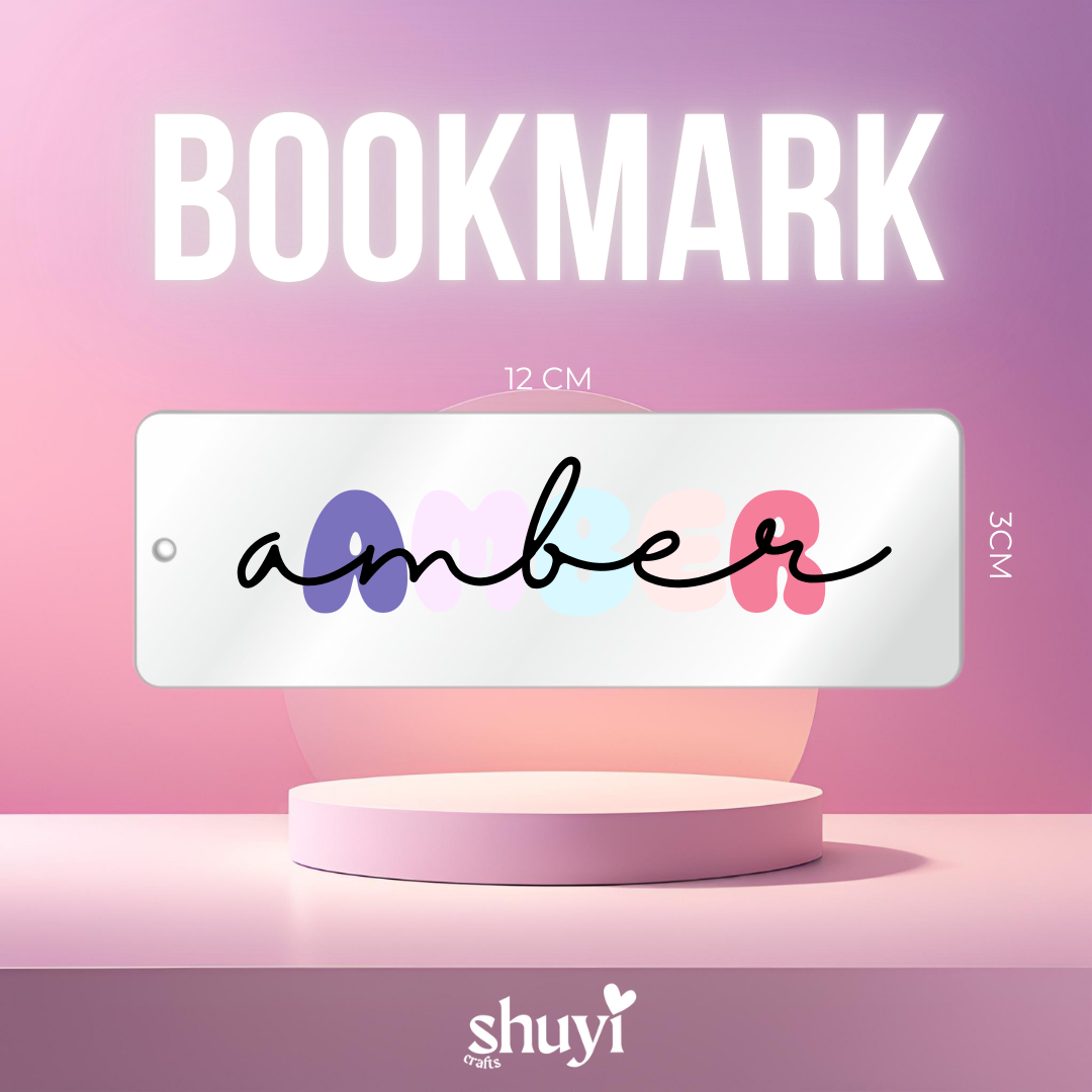 Personalized Pastel Name Bookmark