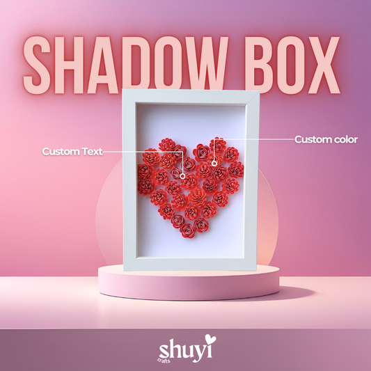 Heart Rose Shadow Box