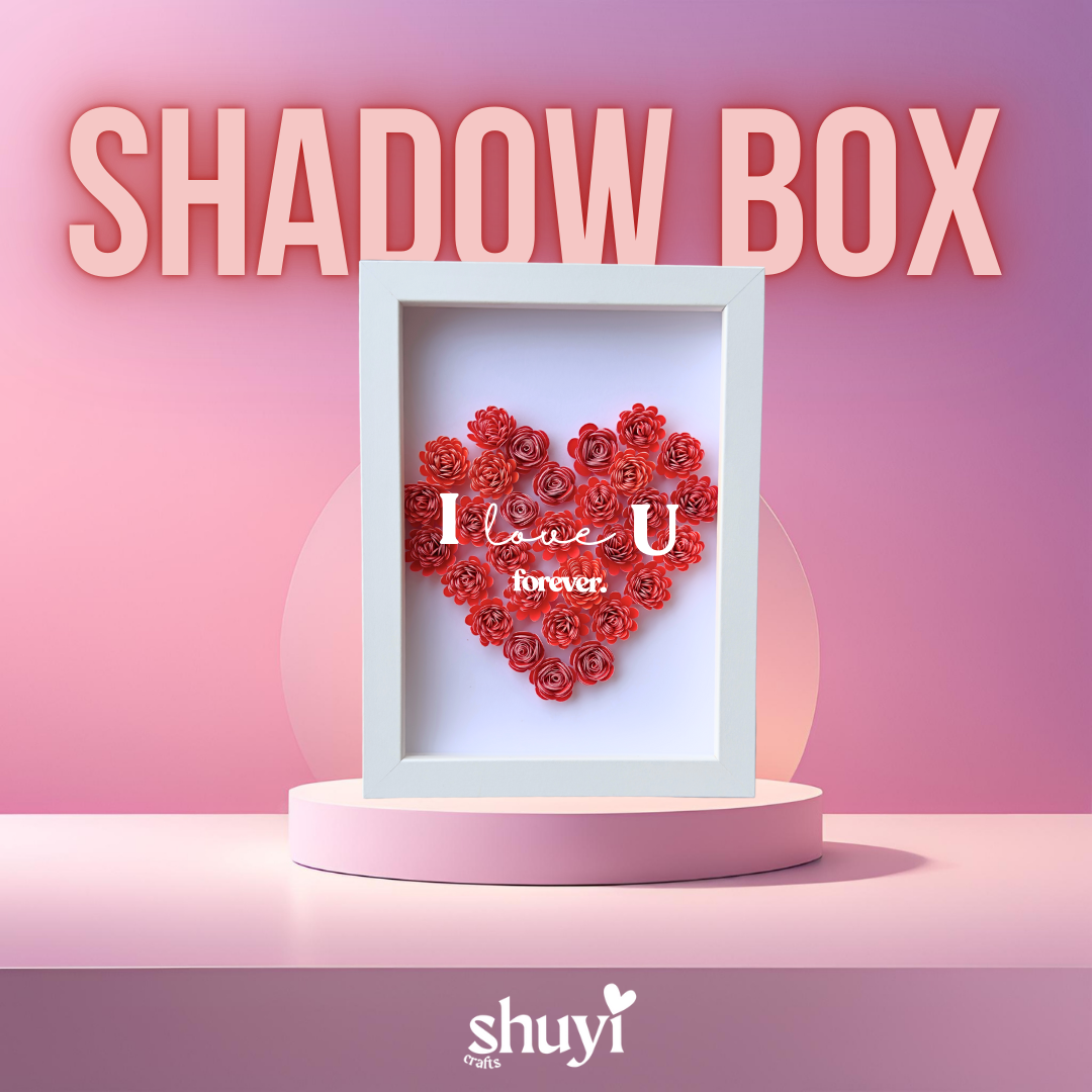 Heart Rose Shadow Box