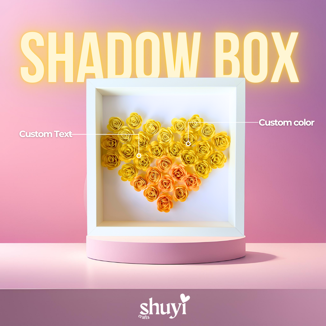 Gradient Heart Shadow Box